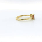 Chatham .76ct Lab Ruby & Diamond Ring