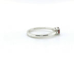 Chatham .68ct Round Lab Ruby & Diamond Ring