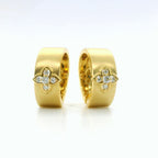 Perfect Love 0.25ct Diamond Flower Huggies
