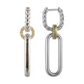 Perfect Love 0.25ct Diamond Two-Tone Diamond Dangle Earrings