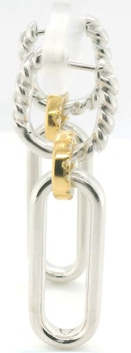 Perfect Love 0.25ct Diamond Two-Tone Diamond Dangle Earrings