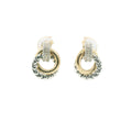 Perfect Love .12ct Diamond Two-Tone Dangle Earrings