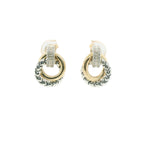 Perfect Love .12ct Diamond Two-Tone Dangle Earrings