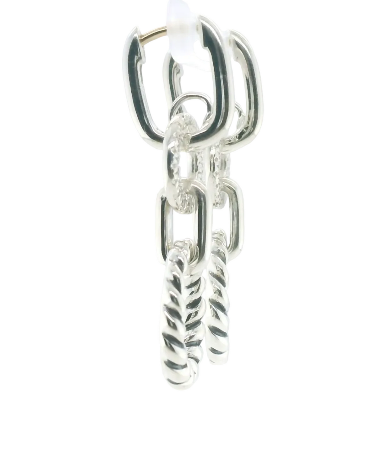 Perfect Love .25ctw Diamond Silver Dangle Earrings