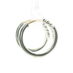 Perfect Love 0.14ct Diamond Silver Heart Hinge Hoops