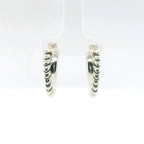 Perfect Love Silver Signature Stacked Heart Hoops