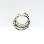 Perfect Love Silver Signature Stacked Heart Hoops