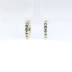 Perfect Love Silver Heart Pattern Hoops