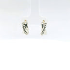 Perfect Love Silver Twisted Huggie Hoops