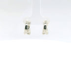Perfect Love Silver Twisted Huggie Hoops