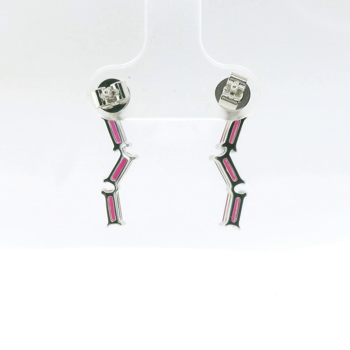 Chatham 1.02ct Lab Ruby & Diamond Baguette Earrings