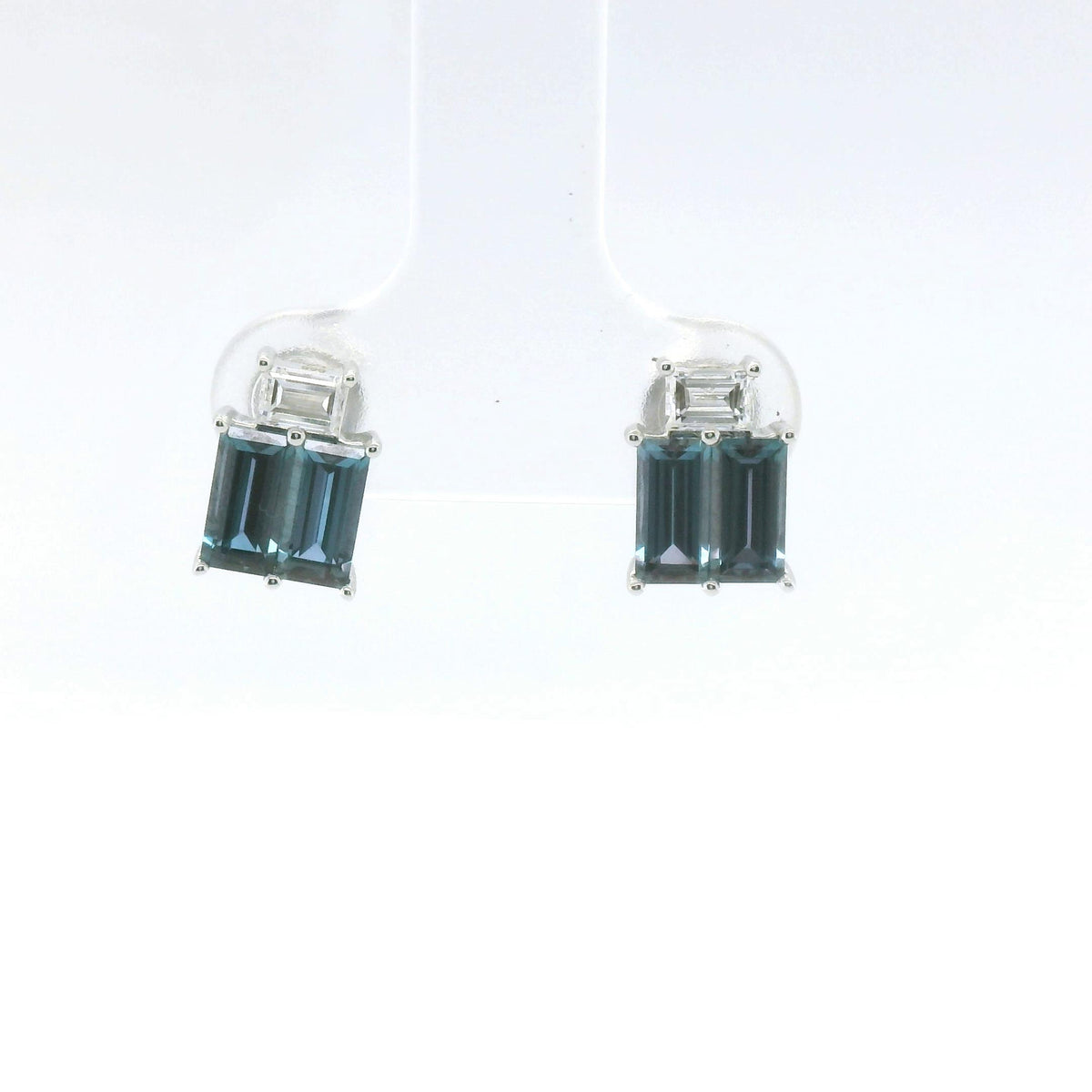 Chatham 1.76ct Lab Alexandrite & Diamond Studs