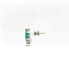 Chatham 1.02ct Lab Emerald & Diamond Studs