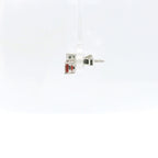 Chatham 1.36ct Lab Ruby & Diamond Studs