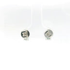 Chatham 14k White Gold Lab Emerald Studs