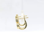 Chatham 0.50ct Lab Emerald & Diamond Huggies
