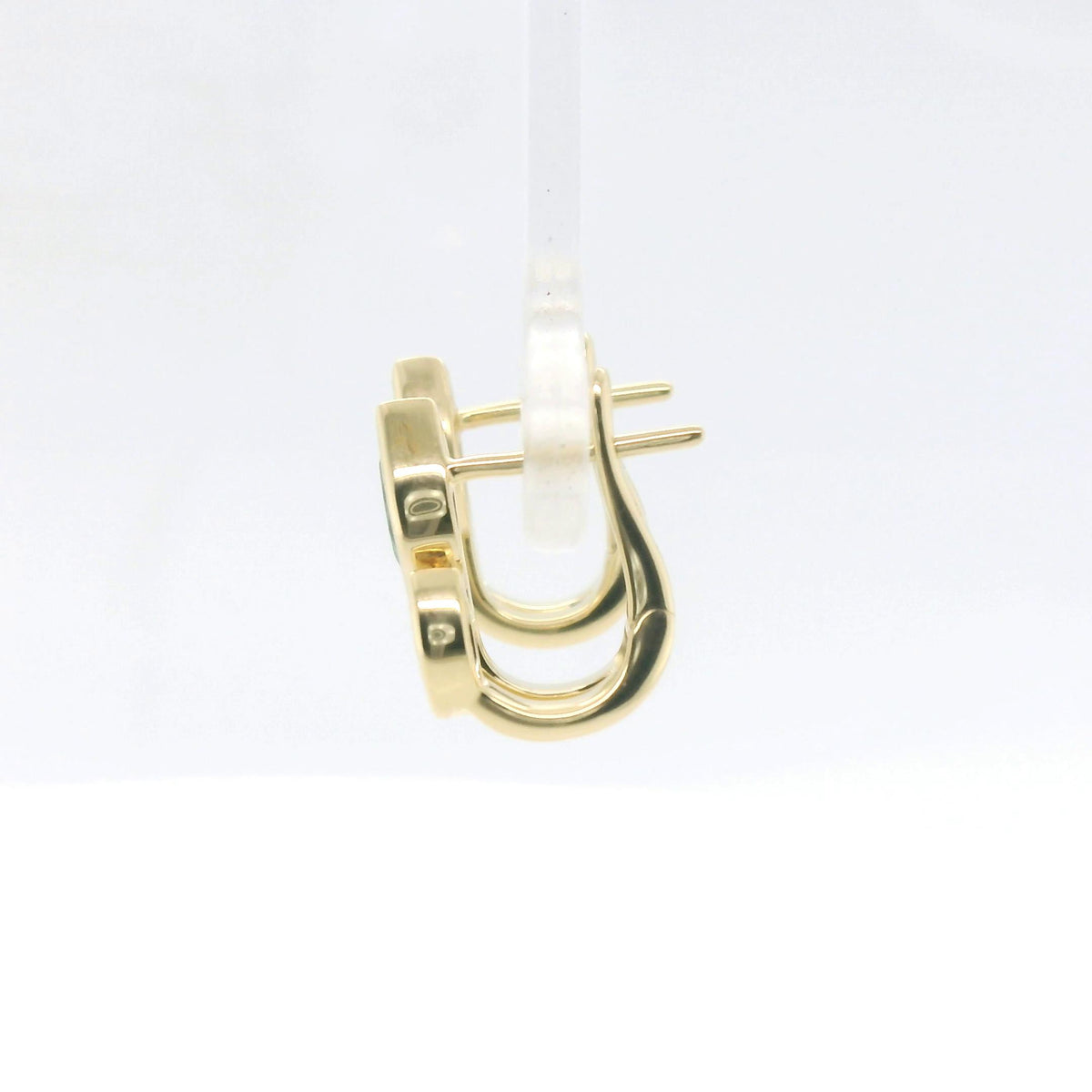 Chatham 0.50ct Lab Emerald & Diamond Huggies