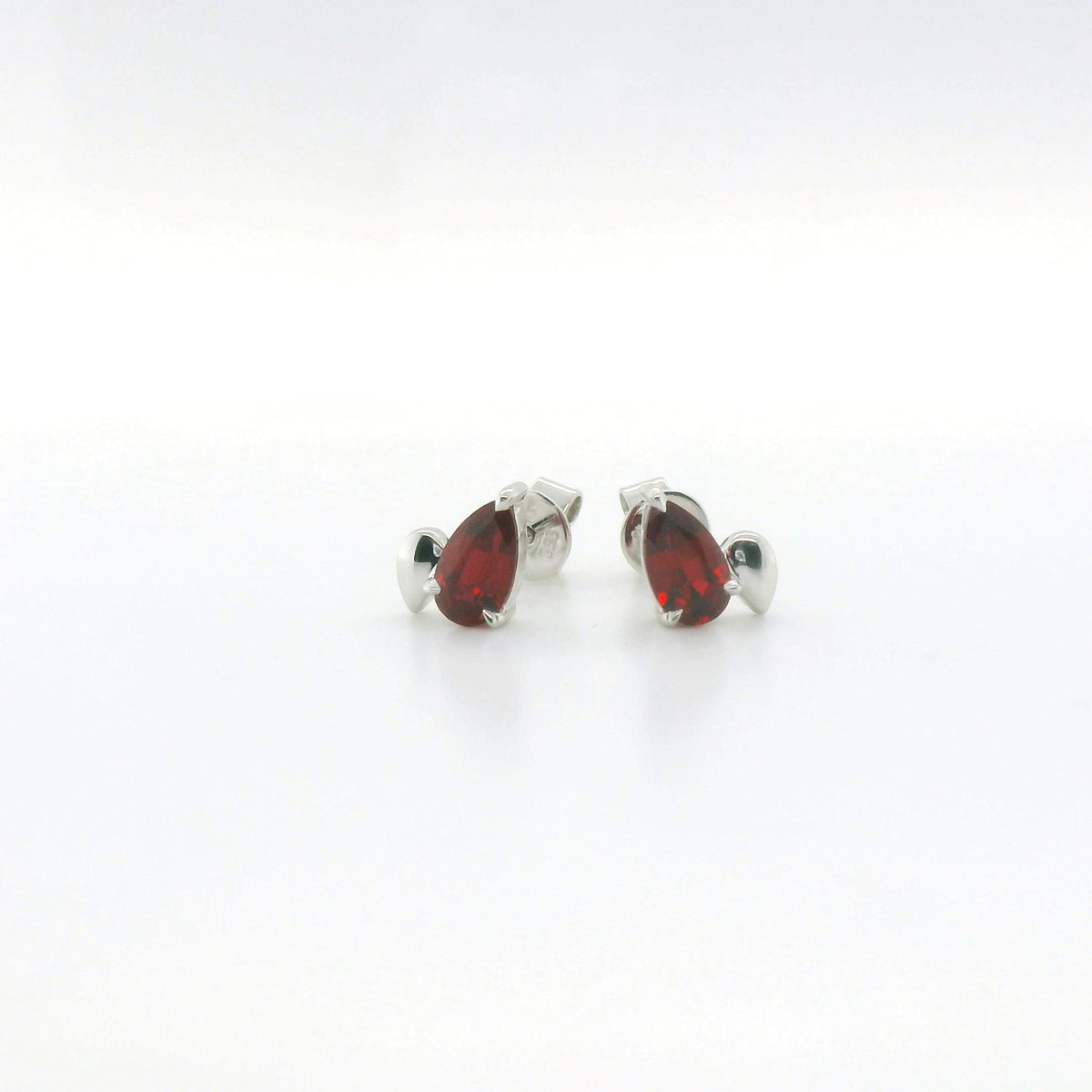Chatham 1.66ct Pear Lab Ruby Studs