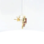 Chatham 1.54ct Lab Ruby & Diamond Studs