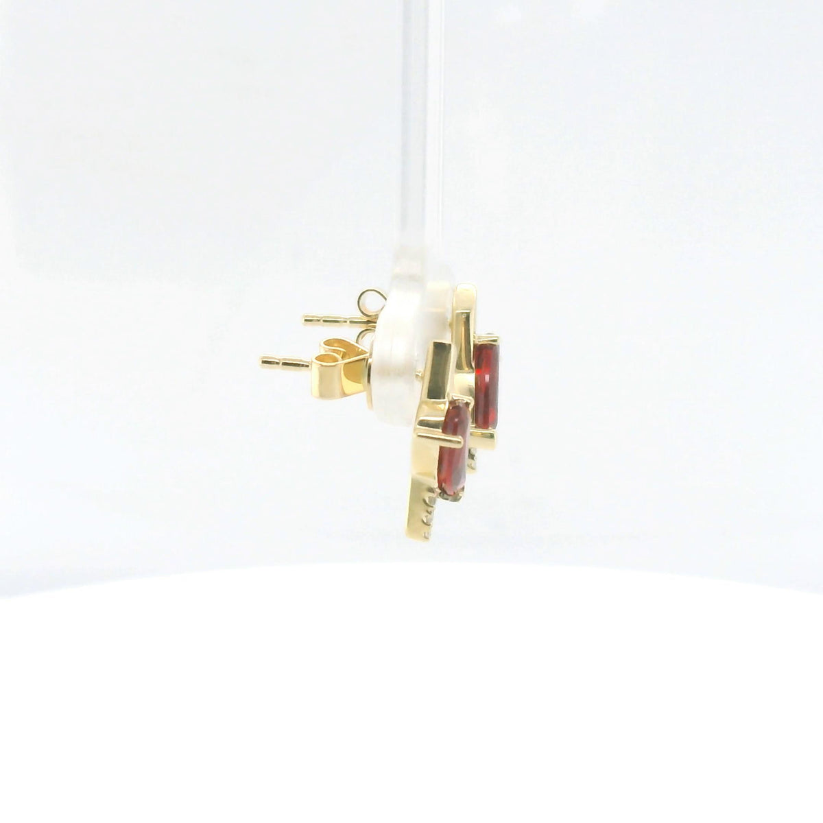 Chatham 1.54ct Lab Ruby & Diamond Studs