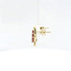 Chatham 1.54ct Lab Ruby & Diamond Studs