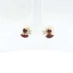 Chatham 1.16ct Lab Ruby Cluster Studs