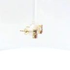 Chatham 1.16ct Lab Ruby Cluster Studs