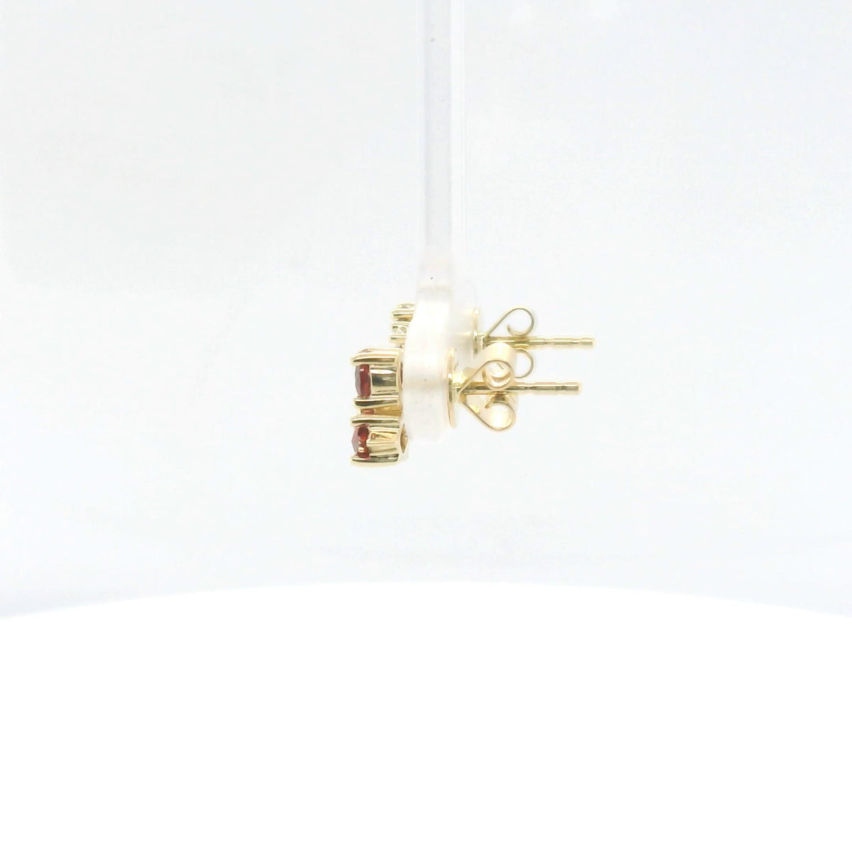 Chatham 1.16ct Lab Ruby Cluster Studs