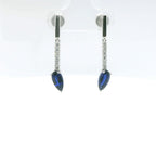 Chatham 1.66ct Lab Sapphire & Diamond Dangles