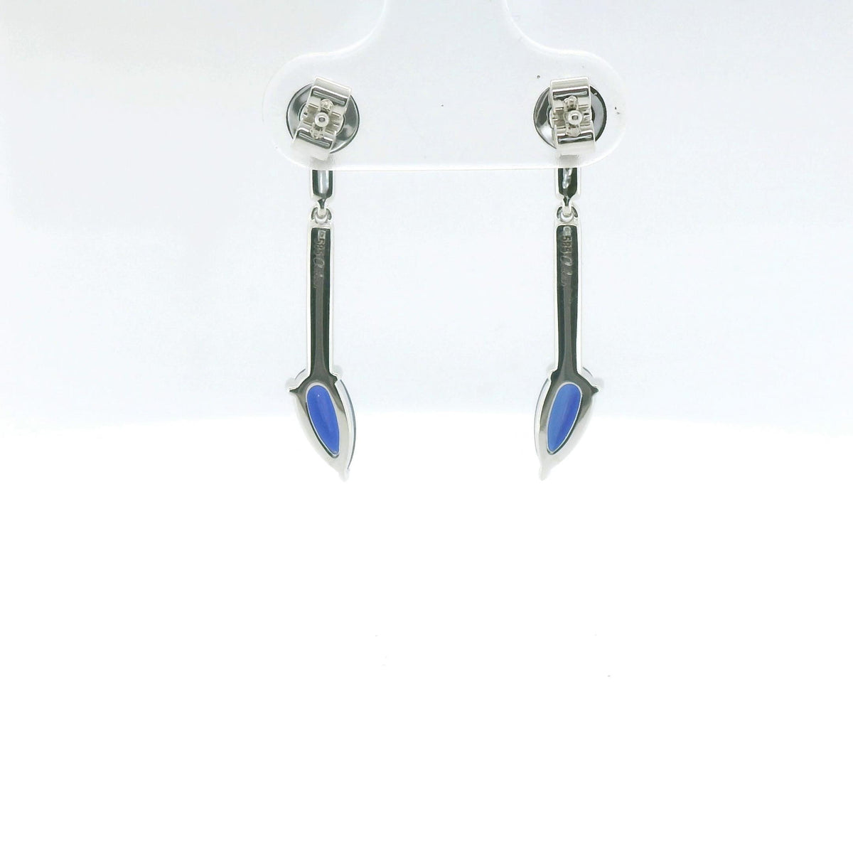 Chatham 1.66ct Lab Sapphire & Diamond Dangles
