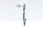 Chatham 1.66ct Lab Sapphire & Diamond Dangles