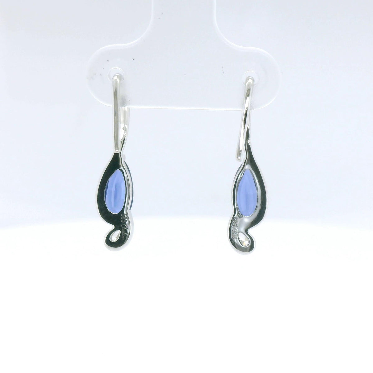 Chatham 1.66ct Lab Sapphire & Diamond Dangles