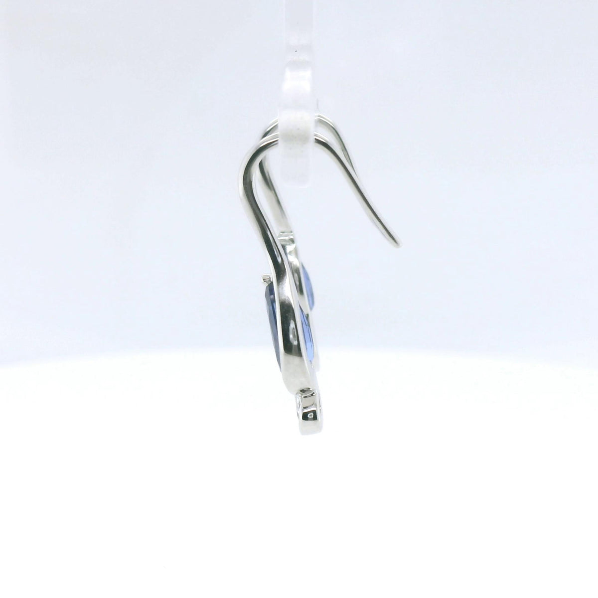 Chatham 1.66ct Lab Sapphire & Diamond Dangles