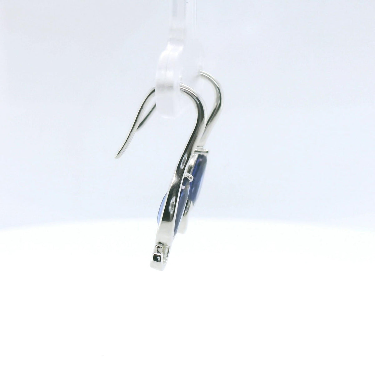 Chatham 1.66ct Lab Sapphire & Diamond Dangles