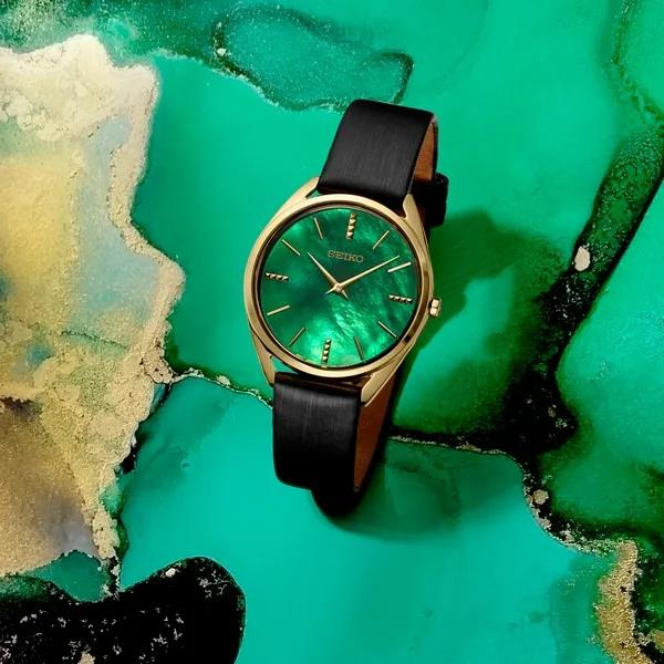 Seiko Ladies Essentials Green Dial Watch