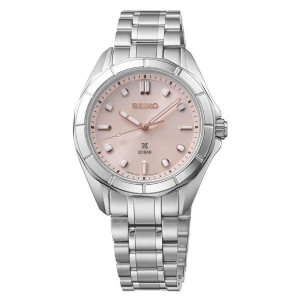 Seiko Ladies Prospex Quartz Pink Dial Watch