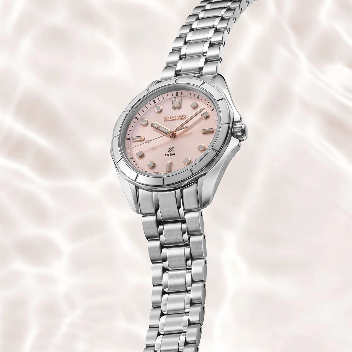 Seiko Ladies Prospex Quartz Pink Dial Watch