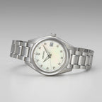 Seiko Ladies Stainless Steel Diamond Mother of Pearl Dial Watch