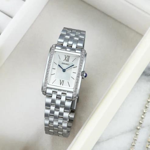 Seiko Ladies Essentials Crystal Rectangular Watch