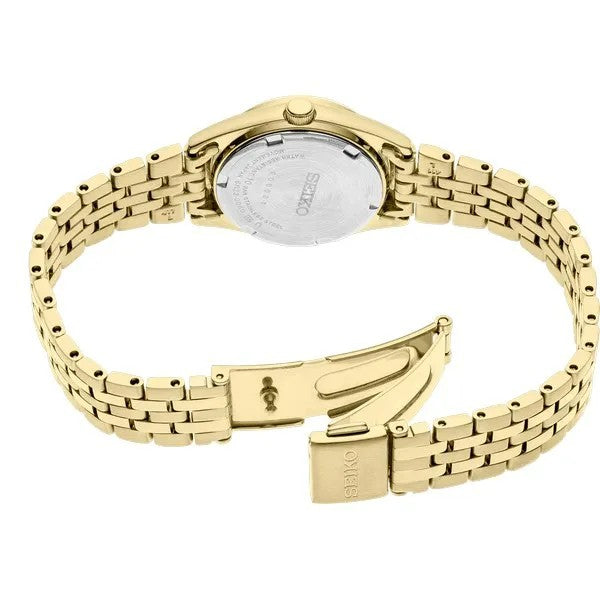 Seiko Ladies Essentials Gold Tone Stainless Steel Watch