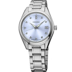 Seiko Ladies Diamond Stainless Steel Light Blue Dial Watch