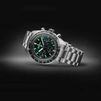 Seiko Prospex Speedtimer Solar Chronograph Green Dial Watch