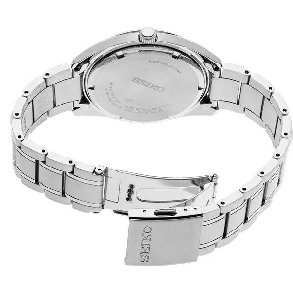 Seiko Essentials Blue Dial Stainless Steel Watch
