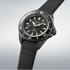 Seiko Prospex Black Dial Silicone Strap Diver Watch