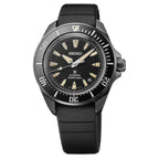 Seiko Prospex Black Dial Silicone Strap Diver Watch