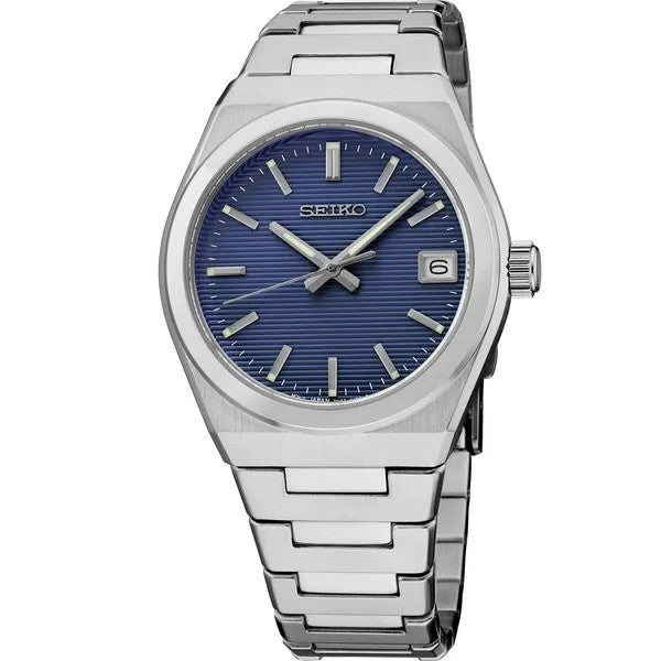 Seiko Essentials Stainless Blue Dial Watch