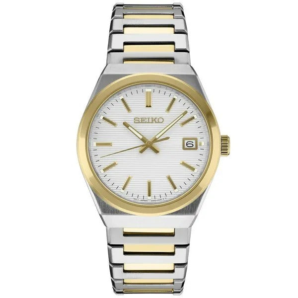 Seiko Essentials Two-Tone White Dial Watch
