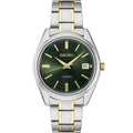 Seiko Essentials Two-Tone Green Dial Titanium Watch