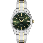 Seiko Essentials Two-Tone Green Dial Titanium Watch