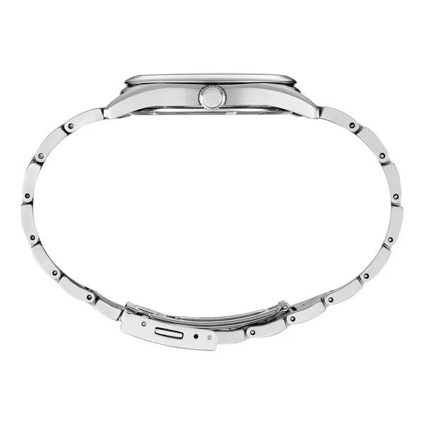 Seiko Essentials Stainless Steel Blue Sunray Dial Watch